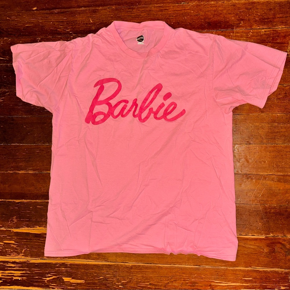 Mattel Large Barbie Pink Short Sleeve Tee